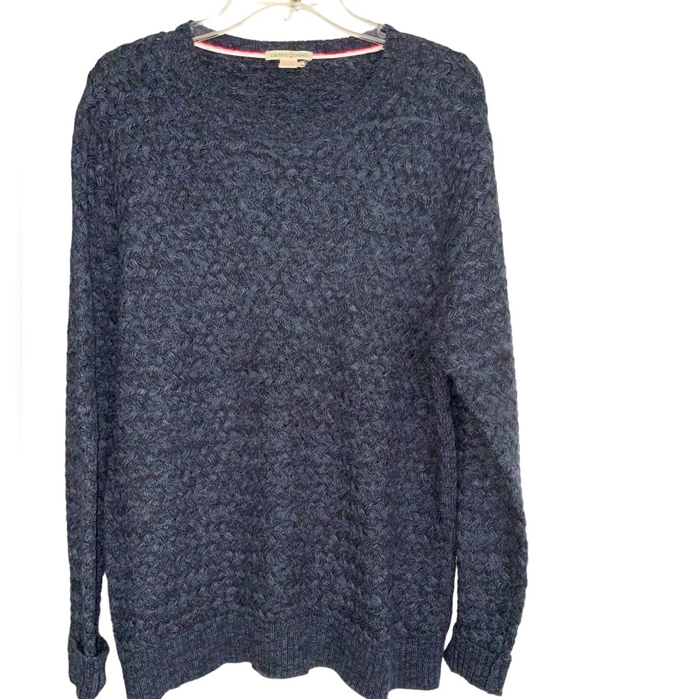 Carbon2Cobalt Men's Crewneck Sweater - Dark Blue
